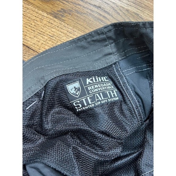 Kuhl Renegade Convertible Pants Mens 38x30 Gray Stealth Hiking Outdoor Zip Off - Picture 5 of 6